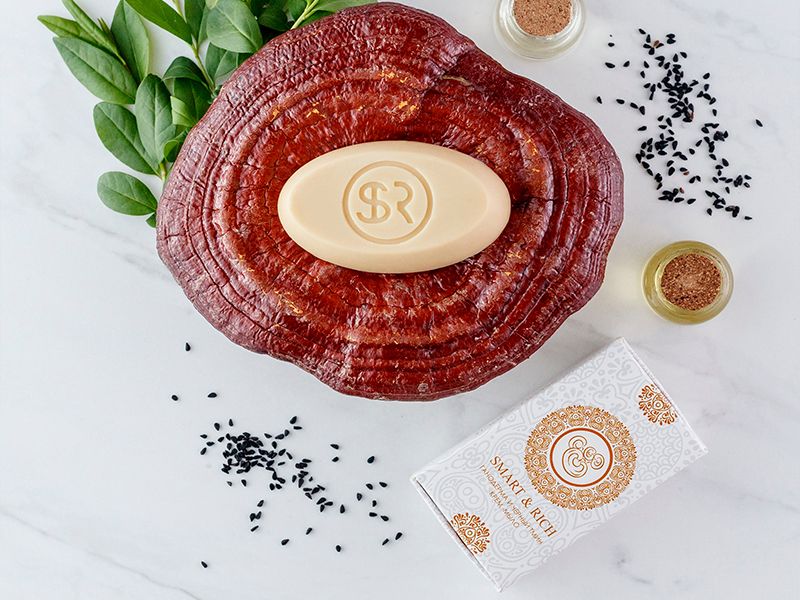 Ganoderma Extract & Black Cumin Cream-Soap Bar – Luxurious Skincare for All Skin Types