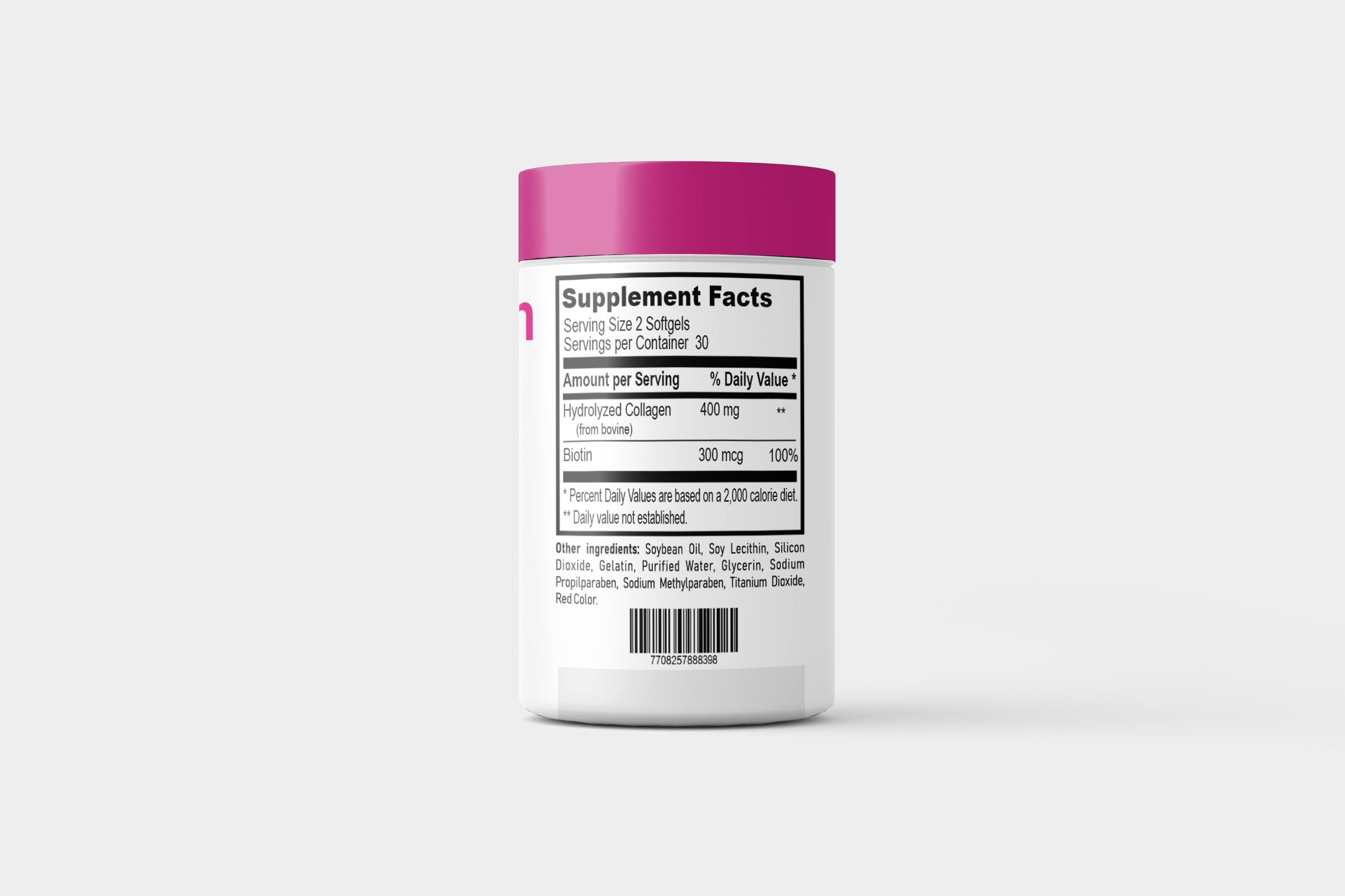 SilkDerm – Collagen 400 MG + Biotin 300 mcg