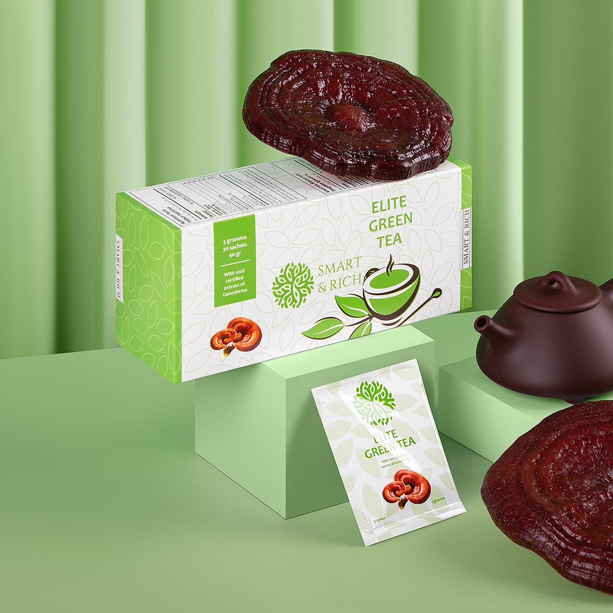 Green Tea with Ganoderma Extract