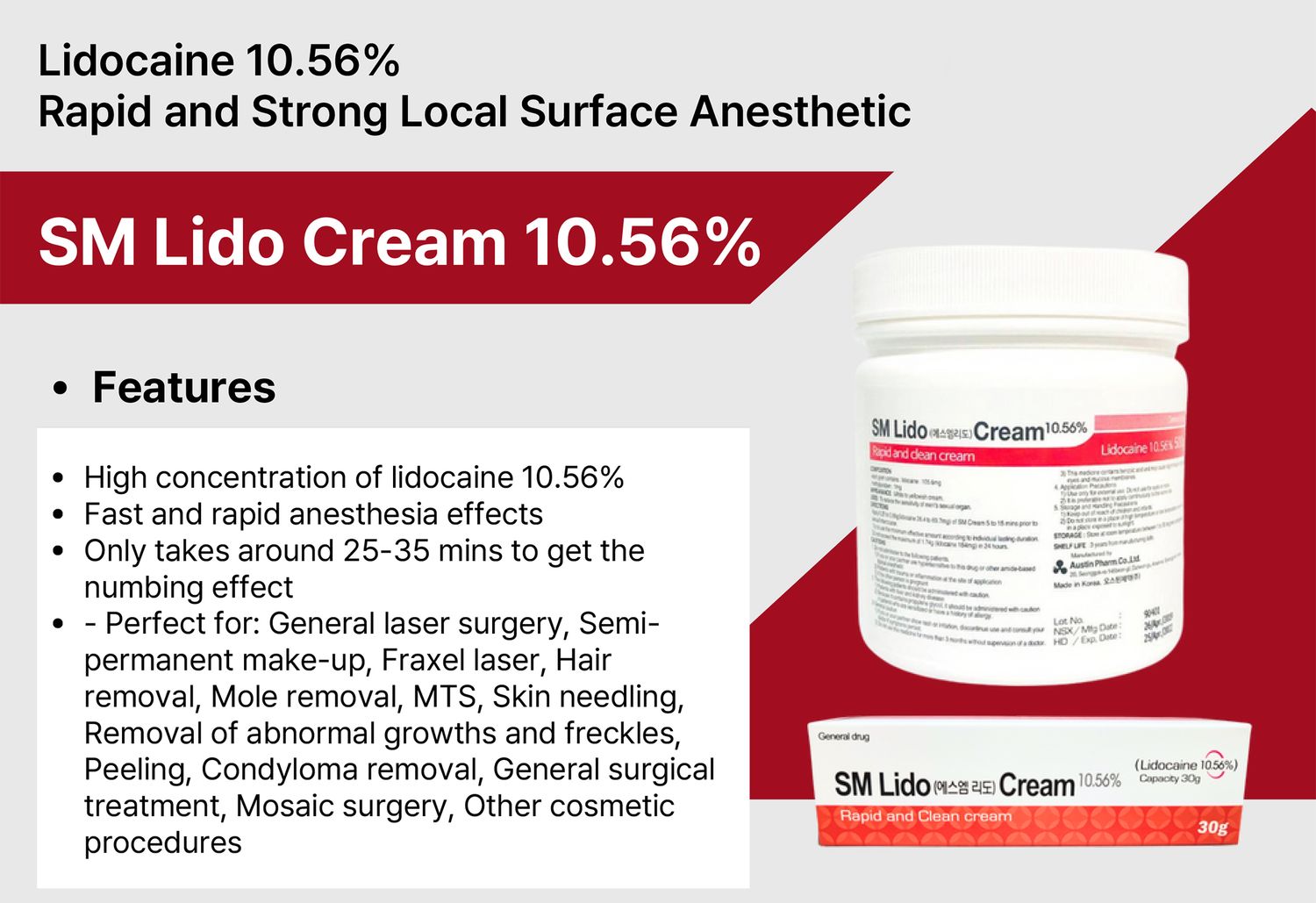 SM CREAM 500 G — Professional-Strength Numbing Cream