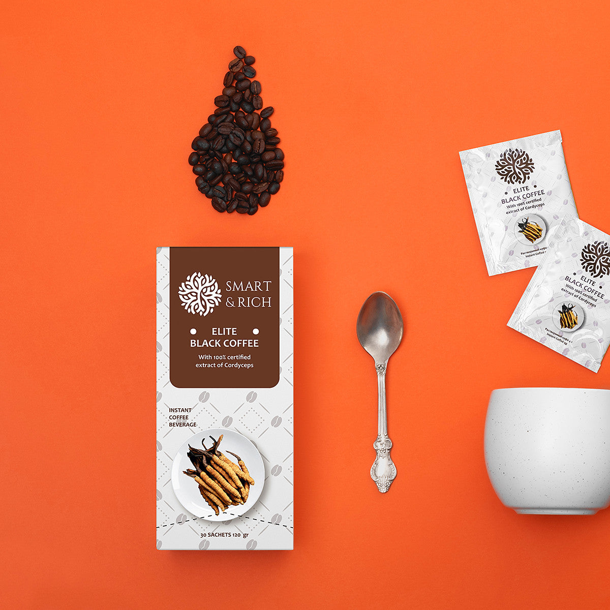 Black coffee Cordyceps